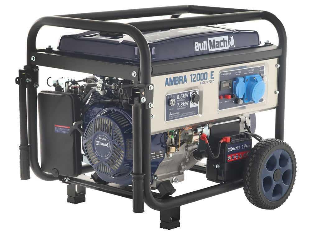 BullMach Ambra 12000E 8.5KW Wheeled Petrol Generator - Image 2
