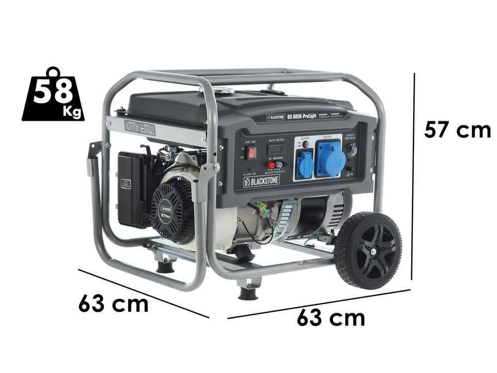 BlackStone BG 6050  4.3kw Wheeled Petrol Generator